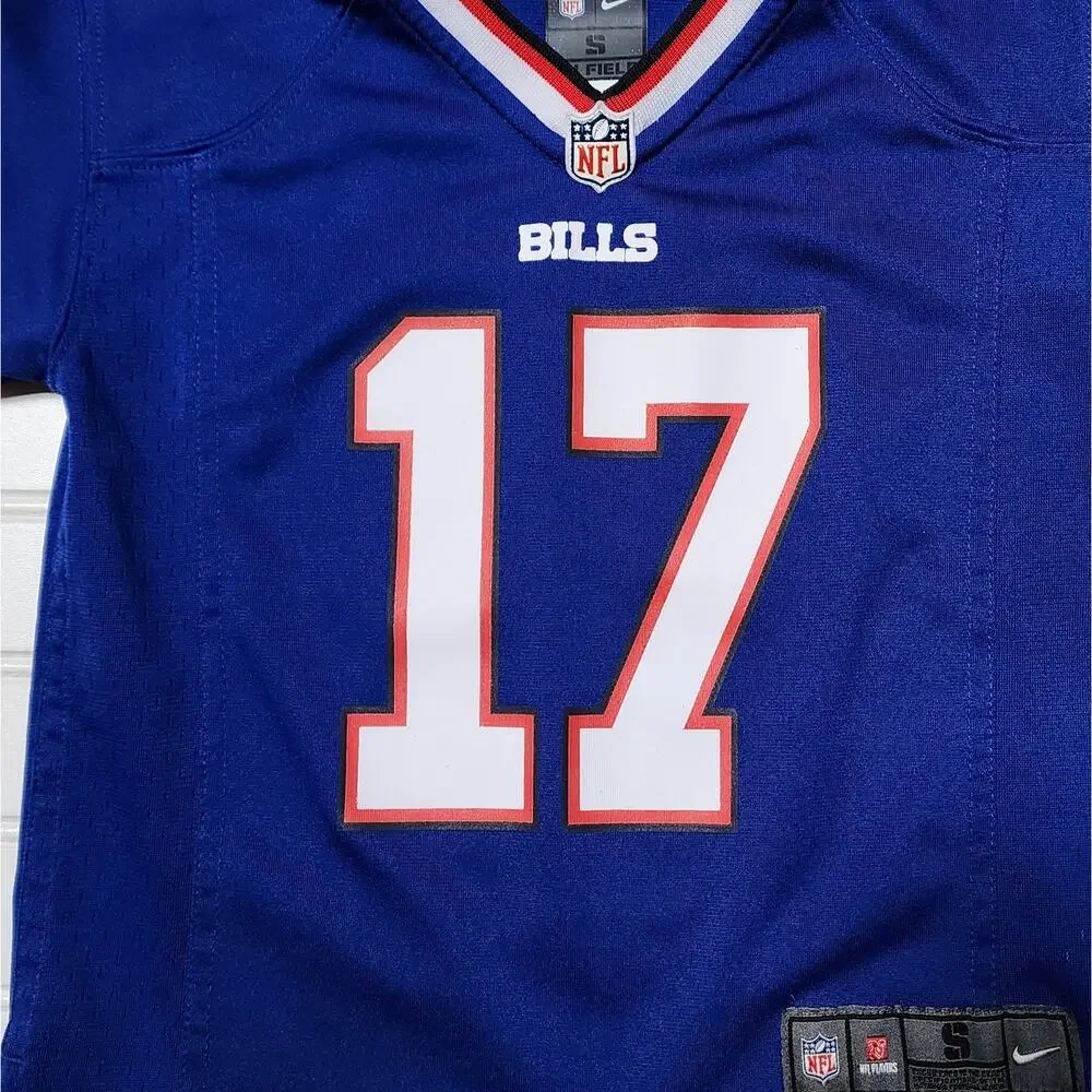 Nike NFL Kids Buffalo Bills Josh Allen #17 Jersey Size S (4) Blue